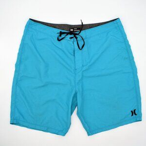 Blue Hurley 36 Swim Trunks
